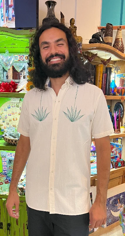 Flash deals on men’s  clothing – Grab yours today!  Agave Hand Embroidered Shirt