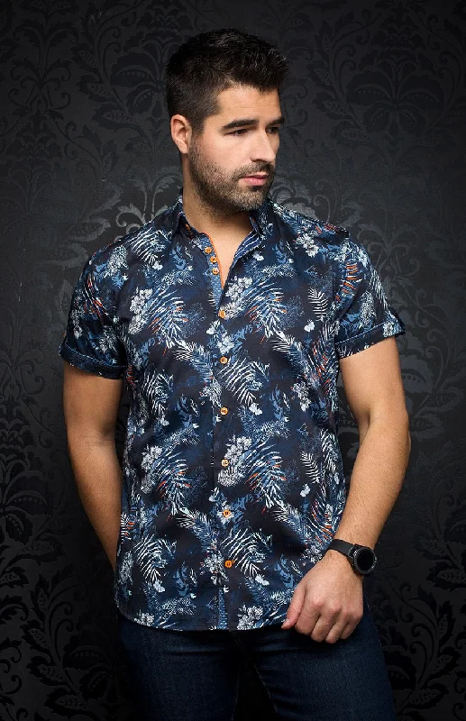 Shop affordable clothing for all occasions – Au Noir Extensible Short Sleeve Shirt | Melloni Navy Shop affordable clothing for all occasions – Au Noir Extensible Short Sleeve Shirt | Melloni Navy