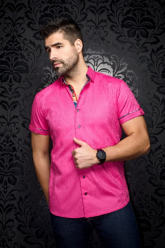 Seasonal discounts on stylish clothes – Perfect for any occasion! Au Noir Stretch Short Sleeve Shirt | Donizetti Fuchsia Seasonal discounts on stylish clothes – Perfect for any occasion! Au Noir Stretch Short Sleeve Shirt | Donizetti Fuchsia
