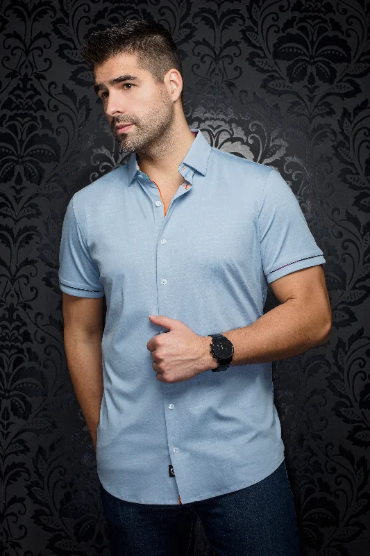 Shop now for fresh styles at discounted prices. Au Noir Stretch Short Sleeve Shirt | Divenere Light Blue Shop now for fresh styles at discounted prices. Au Noir Stretch Short Sleeve Shirt | Divenere Light Blue