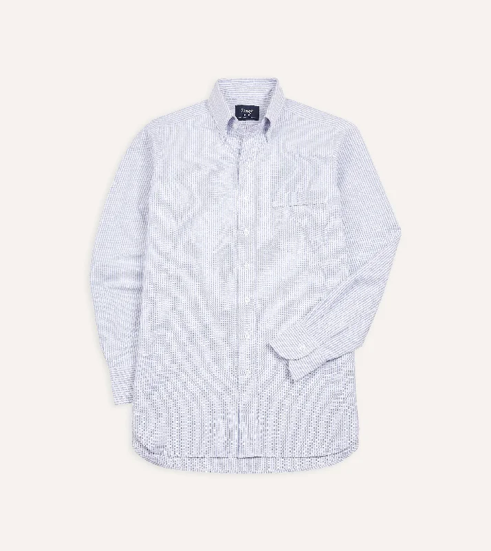 Shop the hottest fashion trends for less –  deals you can’t miss.  Blue Ticking Stripe Cotton Oxford Cloth Button-Down Shirt