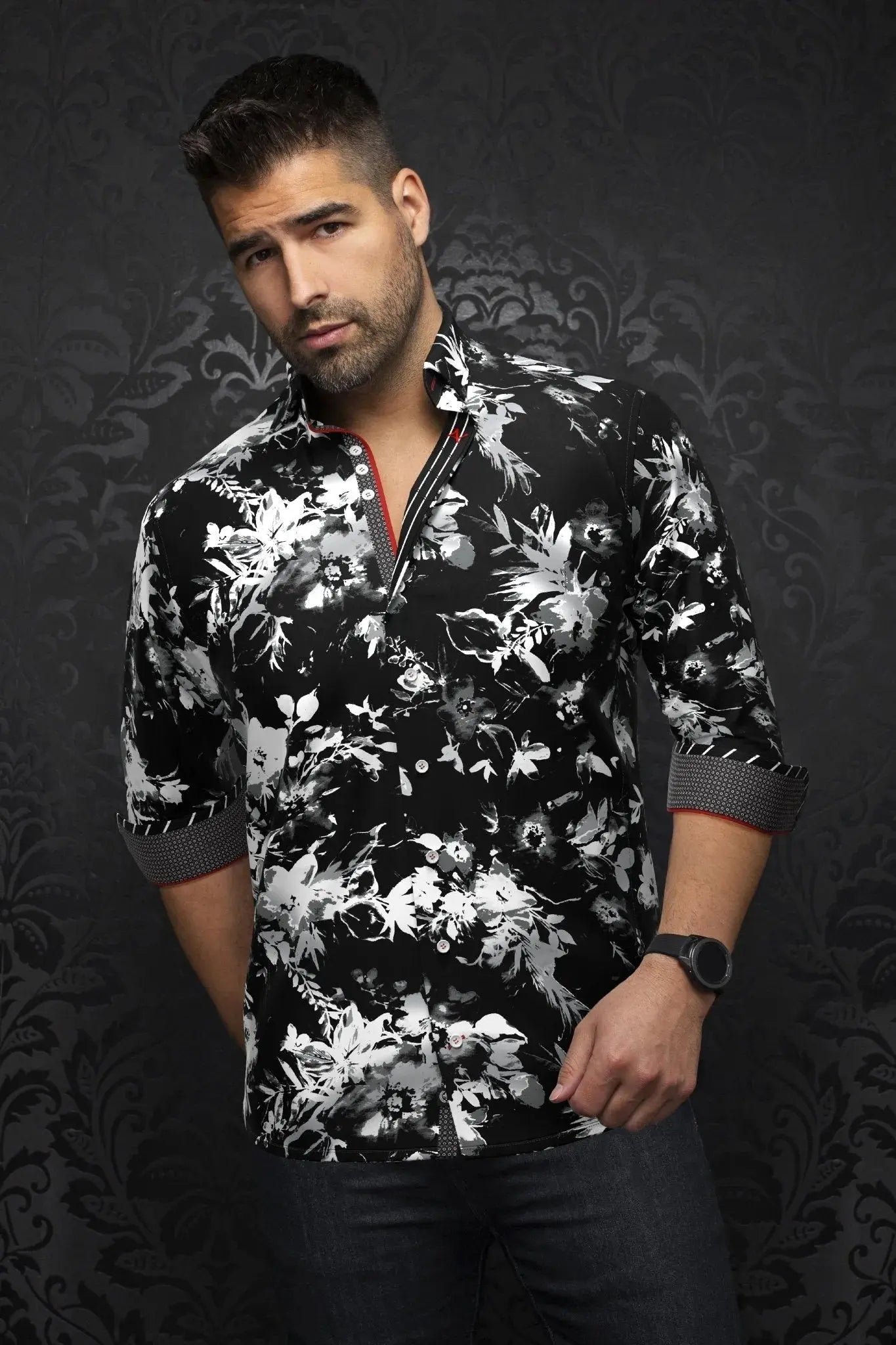 Shop stylish fashion – Get huge savings on men’s clothing. AU NOIR I Long Sleeve Shirt I Cambria Black/White Shop stylish fashion – Get huge savings on men’s clothing. AU NOIR I Long Sleeve Shirt I Cambria Black/White