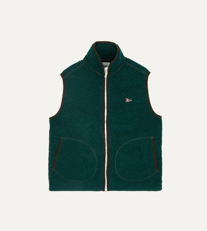 Shop the latest clothing deals – Huge discounts on fashion essentials! Dark Green Boucle Wool Zip Fleece Vest Shop the latest clothing deals – Huge discounts on fashion essentials! Dark Green Boucle Wool Zip Fleece Vest