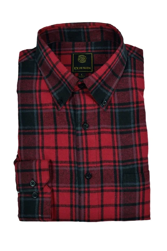 Shop clothing for less – Amazing savings on your favorite styles. FX Fusion Red Black Plaid Button Down Flannel Shirt Shop clothing for less – Amazing savings on your favorite styles. FX Fusion Red Black Plaid Button Down Flannel Shirt
