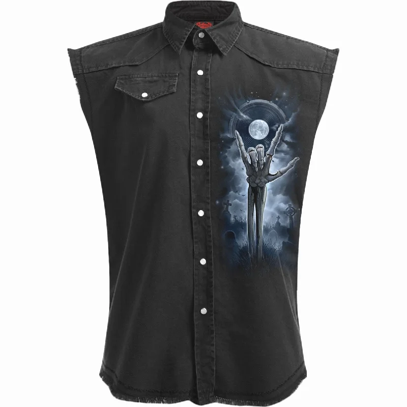 Shop the best fashion at prices you can’t beat. Grim Rocker - Sleeveless Stone Washed Worker Black Shop the best fashion at prices you can’t beat. Grim Rocker - Sleeveless Stone Washed Worker Black