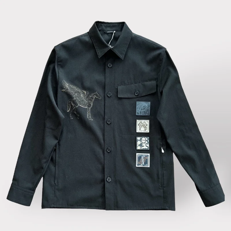Exclusive offers on men’s wardrobe essentials – save more now! Hermès Men's 'Icones au Carre' Overshirt, Khaki, 48 EU, 38 UK Exclusive offers on men’s wardrobe essentials – save more now! Hermès Men's 'Icones au Carre' Overshirt, Khaki, 48 EU, 38 UK