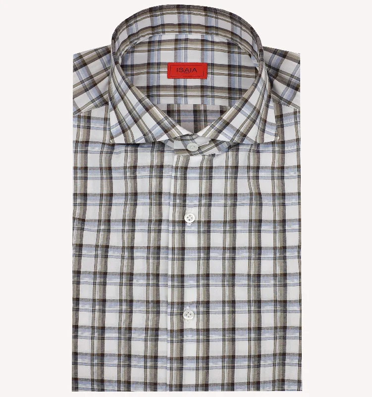 Save big on all types of clothing – Shop the sale now! Isaia Plaid Dress Shirt in Brown Blue Save big on all types of clothing – Shop the sale now! Isaia Plaid Dress Shirt in Brown Blue