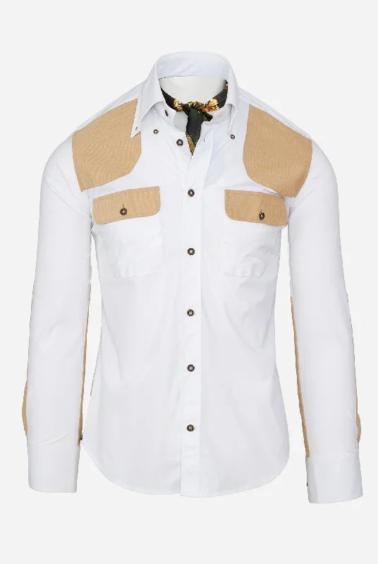 Exclusive discounts on all types of clothing – Shop now! JD Performance Field Shirt in White with Tan Exclusive discounts on all types of clothing – Shop now! JD Performance Field Shirt in White with Tan