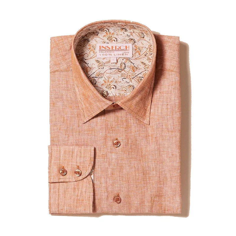 Flash sale: Men’s clothing essentials at irresistible prices! Long Sleeve Premium 100% Linen Yarn-Dye Solid Camel Shirt Flash sale: Men’s clothing essentials at irresistible prices! Long Sleeve Premium 100% Linen Yarn-Dye Solid Camel Shirt