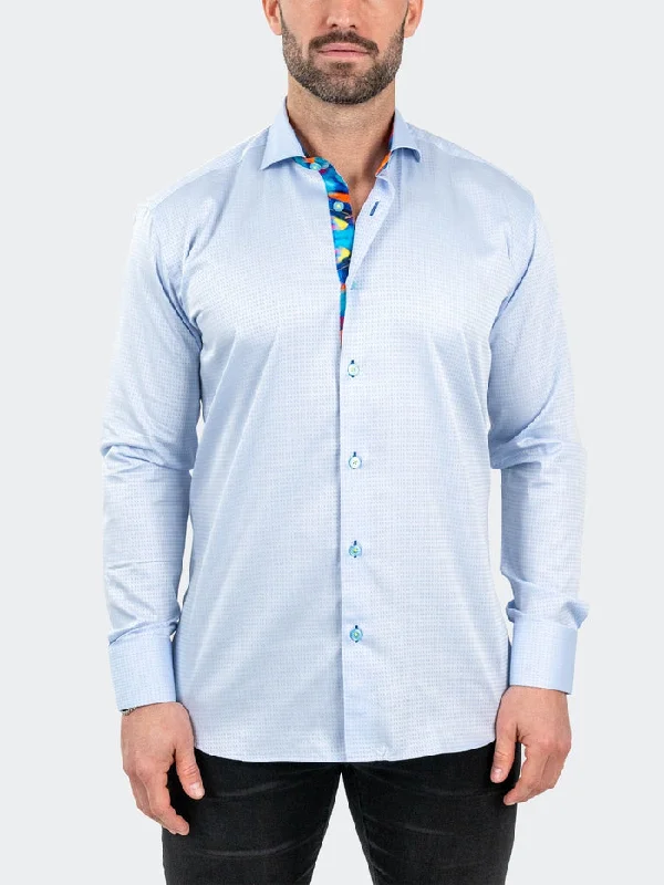 Exclusive online offer: Save 30% on all men's clothing. Maceoo Stretch Shirt | Einstein JacqInfinity Blue Exclusive online offer: Save 30% on all men's clothing. Maceoo Stretch Shirt | Einstein JacqInfinity Blue