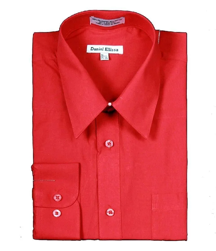 Shop now and enjoy massive savings on stylish clothing for all seasons. Men's Basic Dress Shirt with Convertible Cuff -Color Red Shop now and enjoy massive savings on stylish clothing for all seasons. Men's Basic Dress Shirt with Convertible Cuff -Color Red