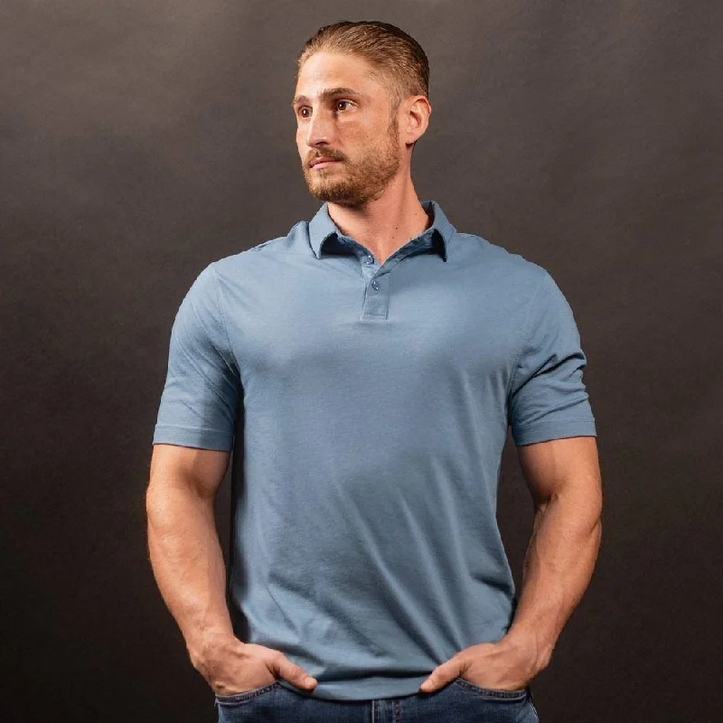 Shop the latest seasonal clothing sale – Big savings on stylish outfits. Men's Cruiser Polo - Captain's Blue Shop the latest seasonal clothing sale – Big savings on stylish outfits. Men's Cruiser Polo - Captain's Blue