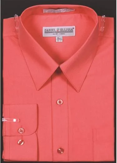 Seasonal clearance – Save on all clothing essentials this weekend. Men's Slim Fit Dress Shirt Color Coral Seasonal clearance – Save on all clothing essentials this weekend. Men's Slim Fit Dress Shirt Color Coral