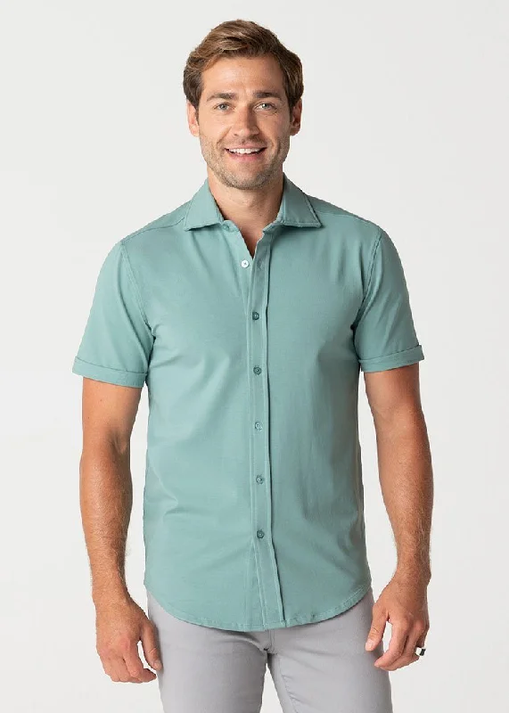 Save big on men’s casual wear – today only! Short-Sleeve Polished Shirt | Light Green Save big on men’s casual wear – today only! Short-Sleeve Polished Shirt | Light Green