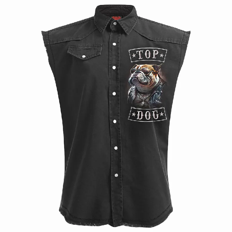 Top-rated clothing on sale – Shop now and get up to 80% off! Top Dog - Sleeveless Stone Washed Worker Black Top-rated clothing on sale – Shop now and get up to 80% off! Top Dog - Sleeveless Stone Washed Worker Black