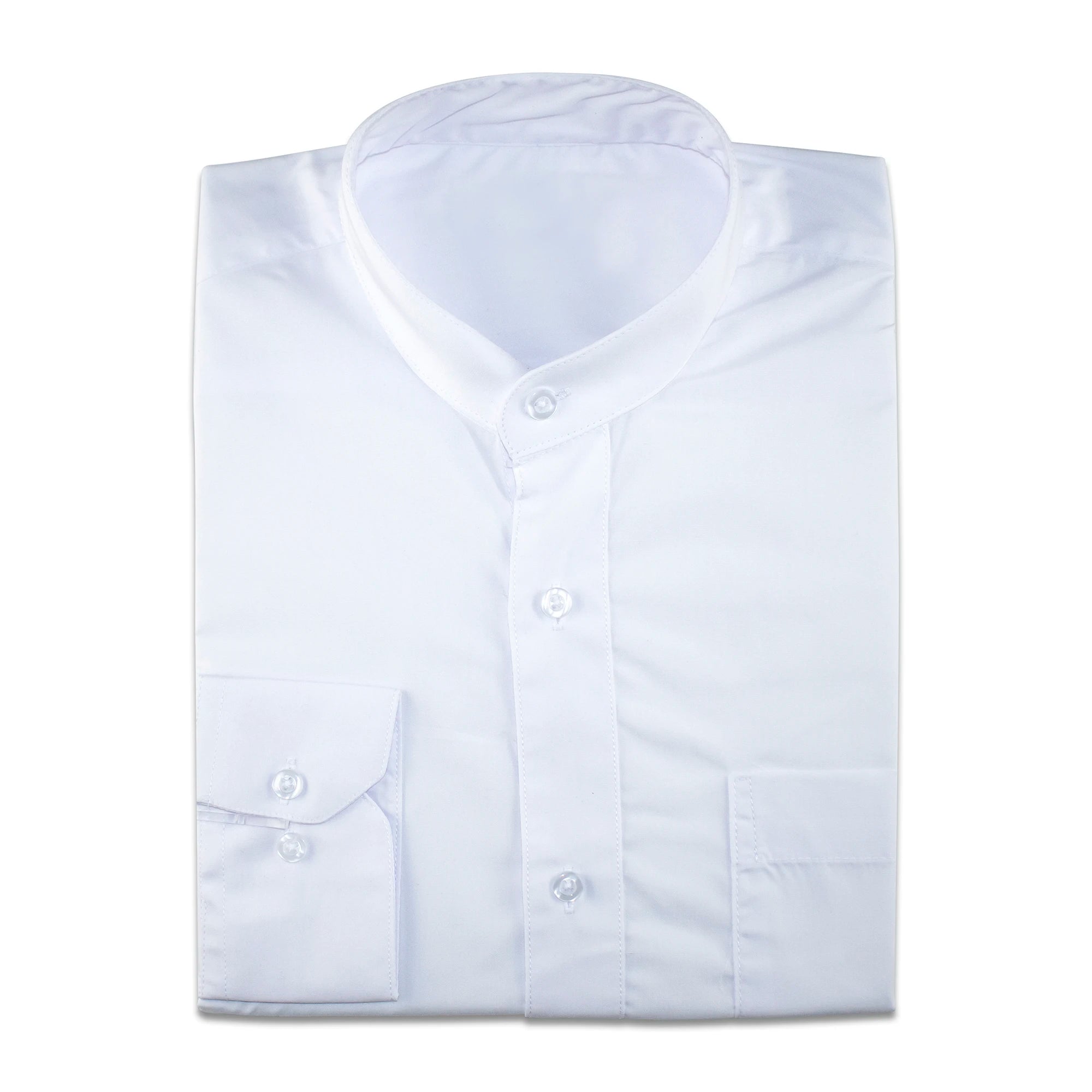 Shop men’s fashion at discount prices and save up to 70%! White Collarless Slim-Fit Dress Shirt Shop men’s fashion at discount prices and save up to 70%! White Collarless Slim-Fit Dress Shirt