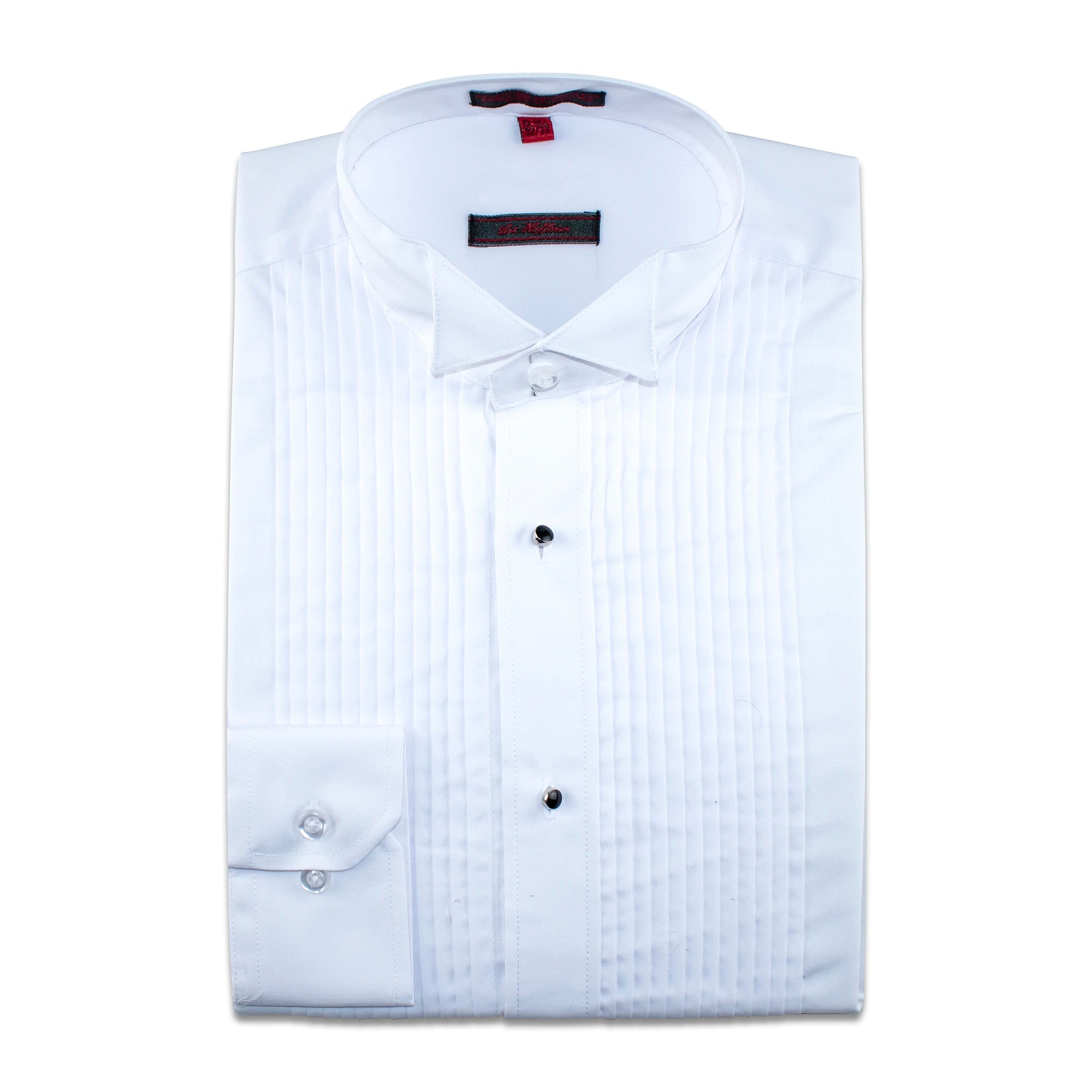 Shop now for the latest fashion trends and enjoy special promotions! White Regular-Fit Tuxedo Dress Shirt With Wingtip Collar Shop now for the latest fashion trends and enjoy special promotions! White Regular-Fit Tuxedo Dress Shirt With Wingtip Collar