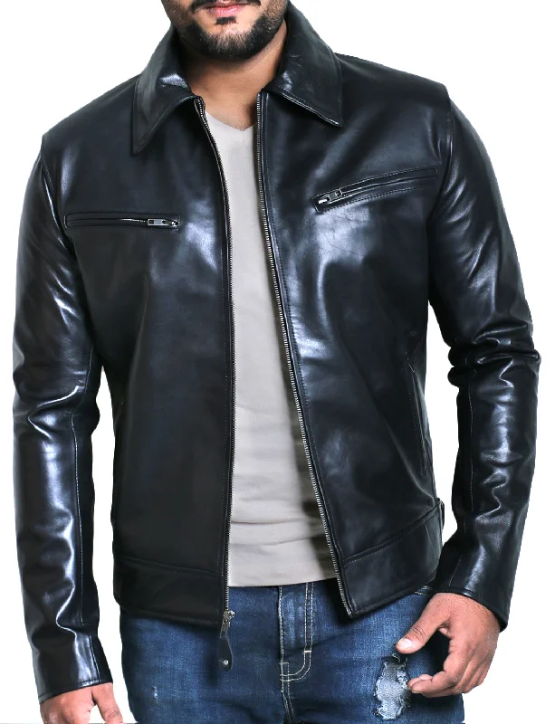 Limited-time offer – Shop top-rated clothing with massive discounts! Leather Jackets Hub Mens Genuine Lambskin Leather Jacket (Black, Aviator Jacket) - 1501611 Limited-time offer – Shop top-rated clothing with massive discounts! Leather Jackets Hub Mens Genuine Lambskin Leather Jacket (Black, Aviator Jacket) - 1501611