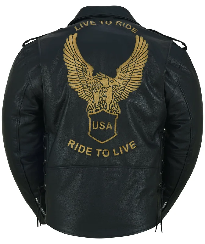 Shop the latest styles in men’s fashion – don’t miss out on these deals! DS759 Men's Eagle Embossed Live To Ride - Ride To Live Classic Black Shop the latest styles in men’s fashion – don’t miss out on these deals! DS759 Men's Eagle Embossed Live To Ride - Ride To Live Classic Black
