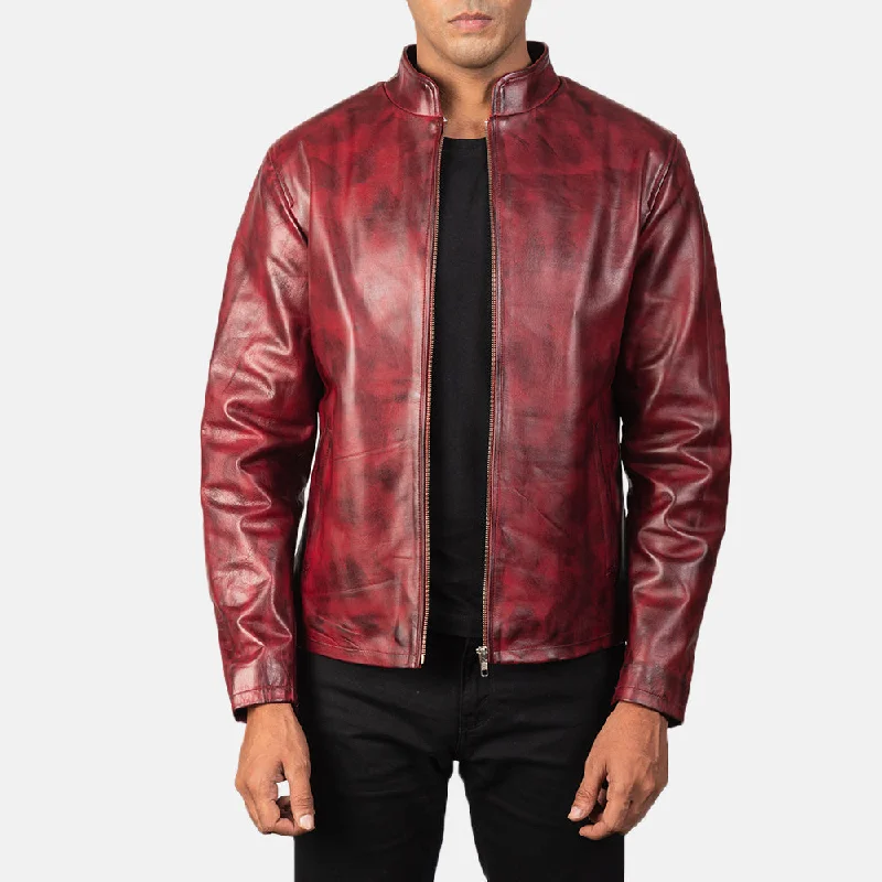 Men’s clothing at unbeatable prices – shop the sale today! Alex Distressed Burgundy Leather Jacket Men’s clothing at unbeatable prices – shop the sale today! Alex Distressed Burgundy Leather Jacket