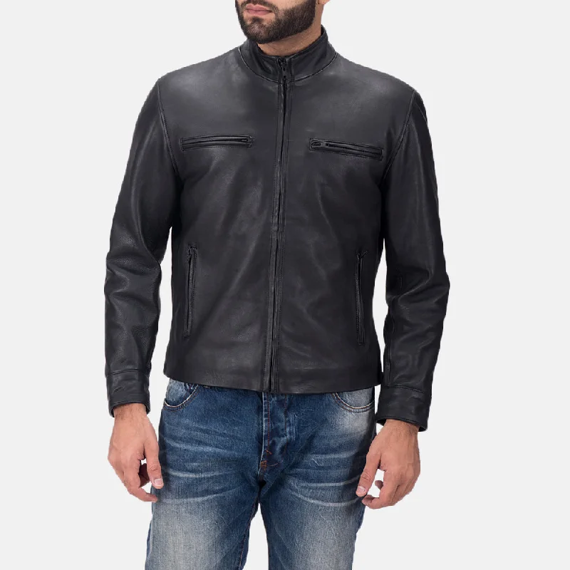 Get trendy clothes for less – Big savings on fashion basics! Austere Matte Black Leather Biker Jacket Get trendy clothes for less – Big savings on fashion basics! Austere Matte Black Leather Biker Jacket
