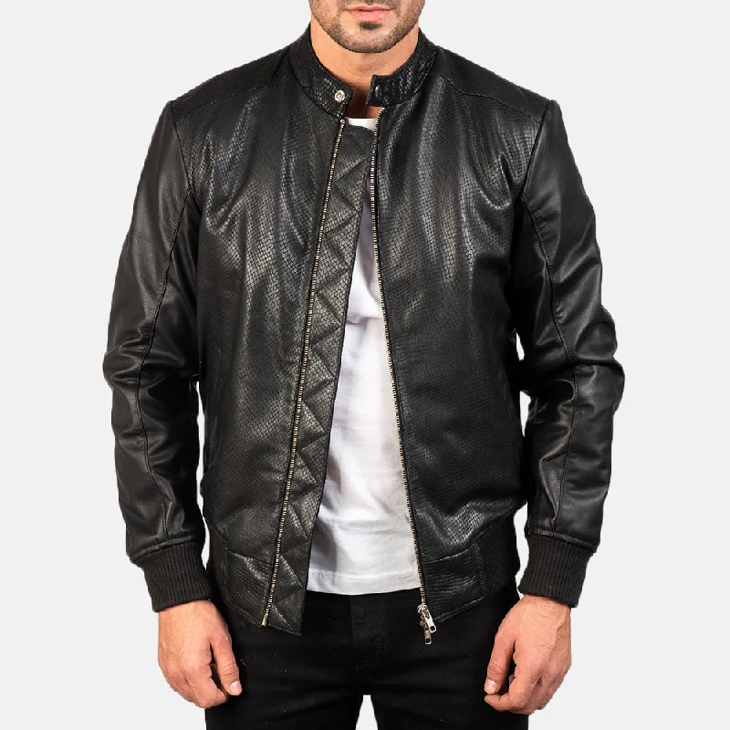 Shop now for affordable fashion – Enjoy free shipping on clothing orders. Avan Black Leather Bomber Jacket Shop now for affordable fashion – Enjoy free shipping on clothing orders. Avan Black Leather Bomber Jacket