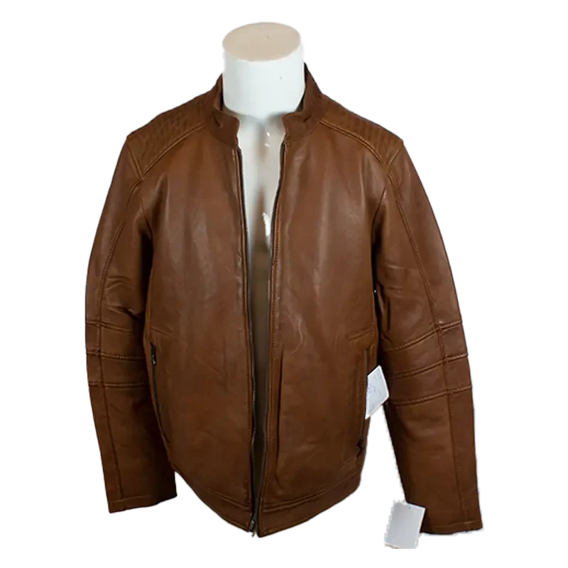 Get 25% off select men’s clothing when you shop online! BOL Men's Classic Zip up Leather Jacket Get 25% off select men’s clothing when you shop online! BOL Men's Classic Zip up Leather Jacket