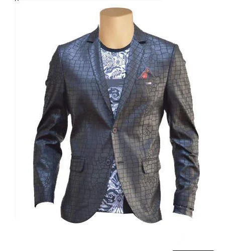 Exclusive online offer: Save 30% on all men's clothing. Croc print black leather blazer Exclusive online offer: Save 30% on all men's clothing. Croc print black leather blazer