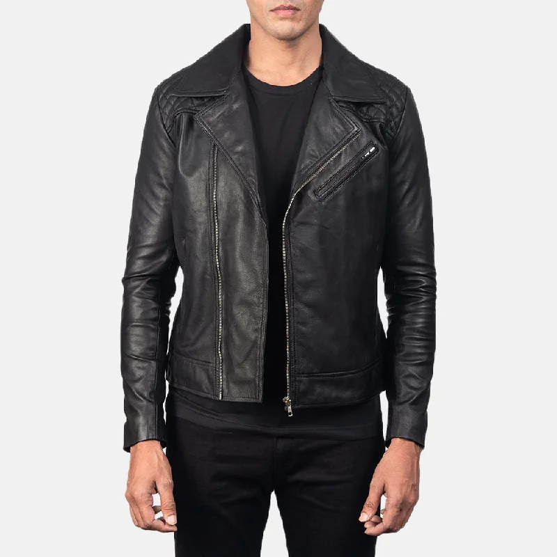 Huge deals on men’s clothing – Limited-time only! Danny Quilted Black Leather Biker Jacket Huge deals on men’s clothing – Limited-time only! Danny Quilted Black Leather Biker Jacket