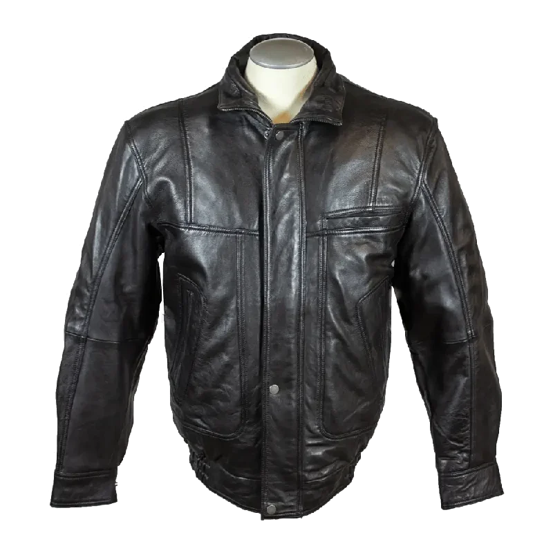 Huge savings on popular clothing styles –  BOL Men's Full Zip Leather Bomber Jacket
