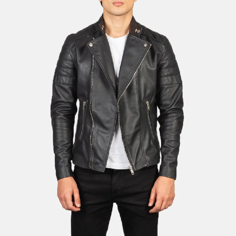 Check out the best prices on men's fashion basics – limited time offer. Faisor Black Leather Biker Jacket Check out the best prices on men's fashion basics – limited time offer. Faisor Black Leather Biker Jacket