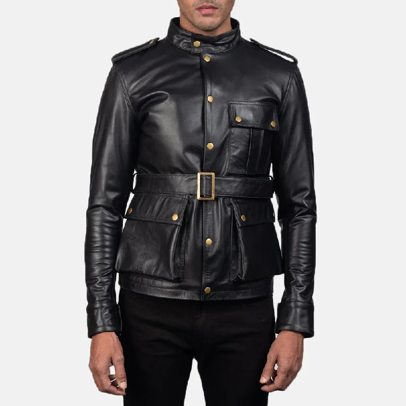 Exclusive clothing deals for  customers – Shop today!  Germain Black Leather Jacket