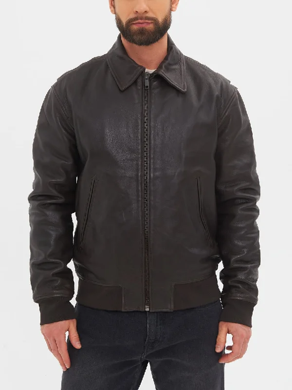 Look your best with exclusive savings on men’s fashion. Jaxon Brown Genuine Leather Bomber Jacket Look your best with exclusive savings on men’s fashion. Jaxon Brown Genuine Leather Bomber Jacket