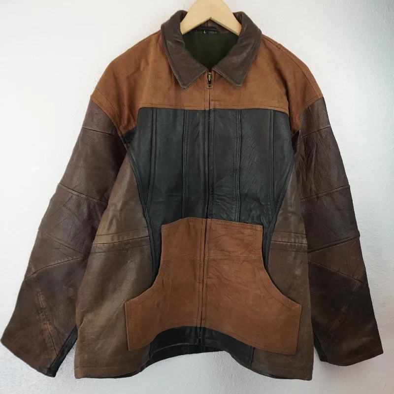 Save on men’s formal wear – perfect for your next event! Leather Jacket Size L Brown Black Tan Save on men’s formal wear – perfect for your next event! Leather Jacket Size L Brown Black Tan