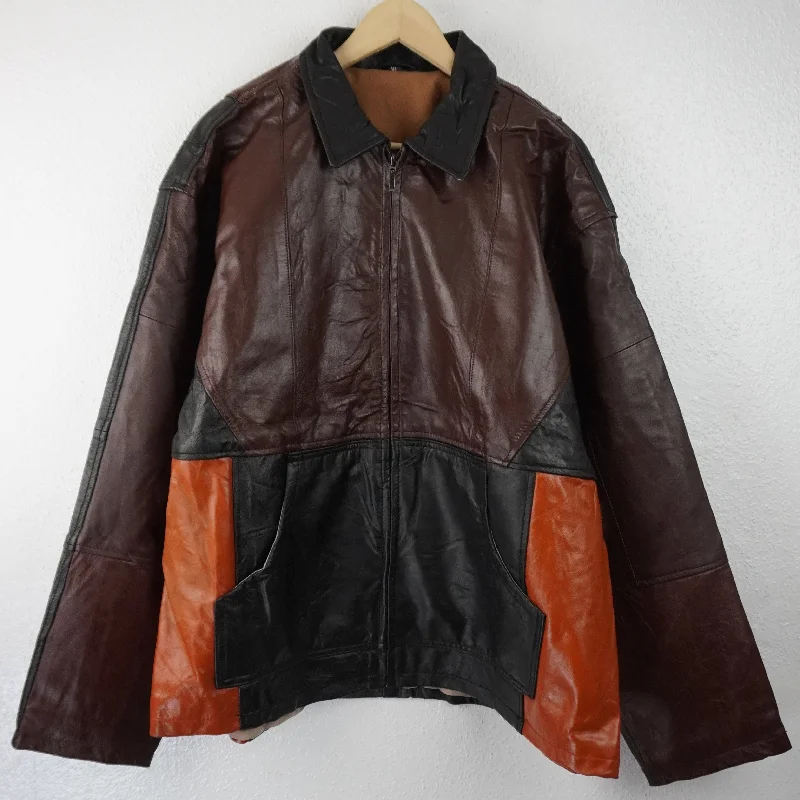 Shop men’s fashion for less – prices slashed on select items. Leather Jacket Size XL Brown Black Orange Shop men’s fashion for less – prices slashed on select items. Leather Jacket Size XL Brown Black Orange