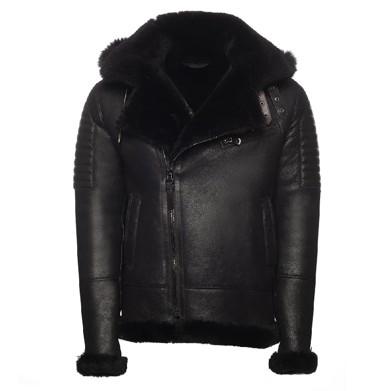 Shop men’s clothing now and enjoy amazing savings. Lucas Black Aviator bomber shearling jacket with Hoodie Shop men’s clothing now and enjoy amazing savings. Lucas Black Aviator bomber shearling jacket with Hoodie