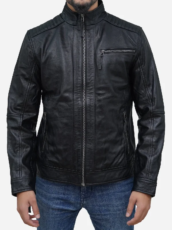 Get fresh fashion for less – Shop trendy clothing at discounted prices. Men's Black Classic Slim Fit Café Racer Leather Jacket Get fresh fashion for less – Shop trendy clothing at discounted prices. Men's Black Classic Slim Fit Café Racer Leather Jacket