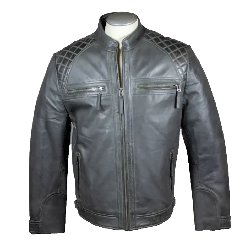 Limited-time sale: Save on all your favorite clothing items. BOL Men's Quilted Shoulders Leather Jacket Limited-time sale: Save on all your favorite clothing items. BOL Men's Quilted Shoulders Leather Jacket