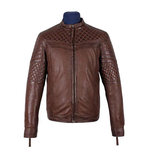 Shop now for the latest fashion trends and enjoy special promotions! Men's Tawton Brown Leather Jacket with quilted panels Shop now for the latest fashion trends and enjoy special promotions! Men's Tawton Brown Leather Jacket with quilted panels