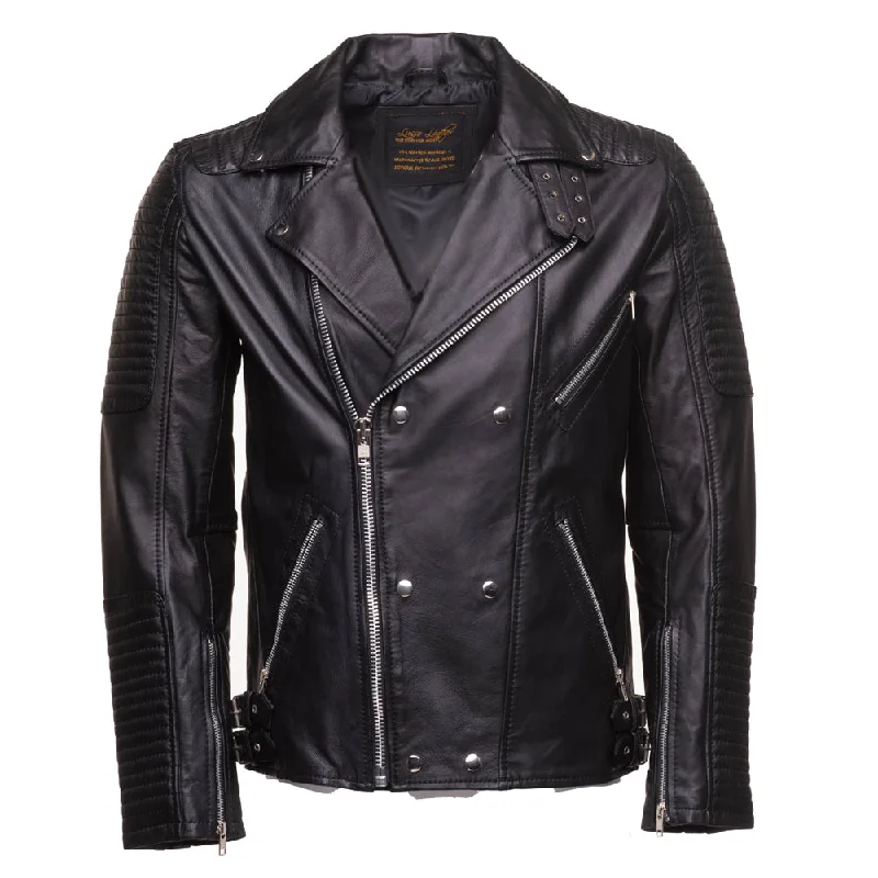 Shop men’s and women’s fashion at unbeatable prices today! Micheals Biker style leather jacket with Snap buttons closure Shop men’s and women’s fashion at unbeatable prices today! Micheals Biker style leather jacket with Snap buttons closure