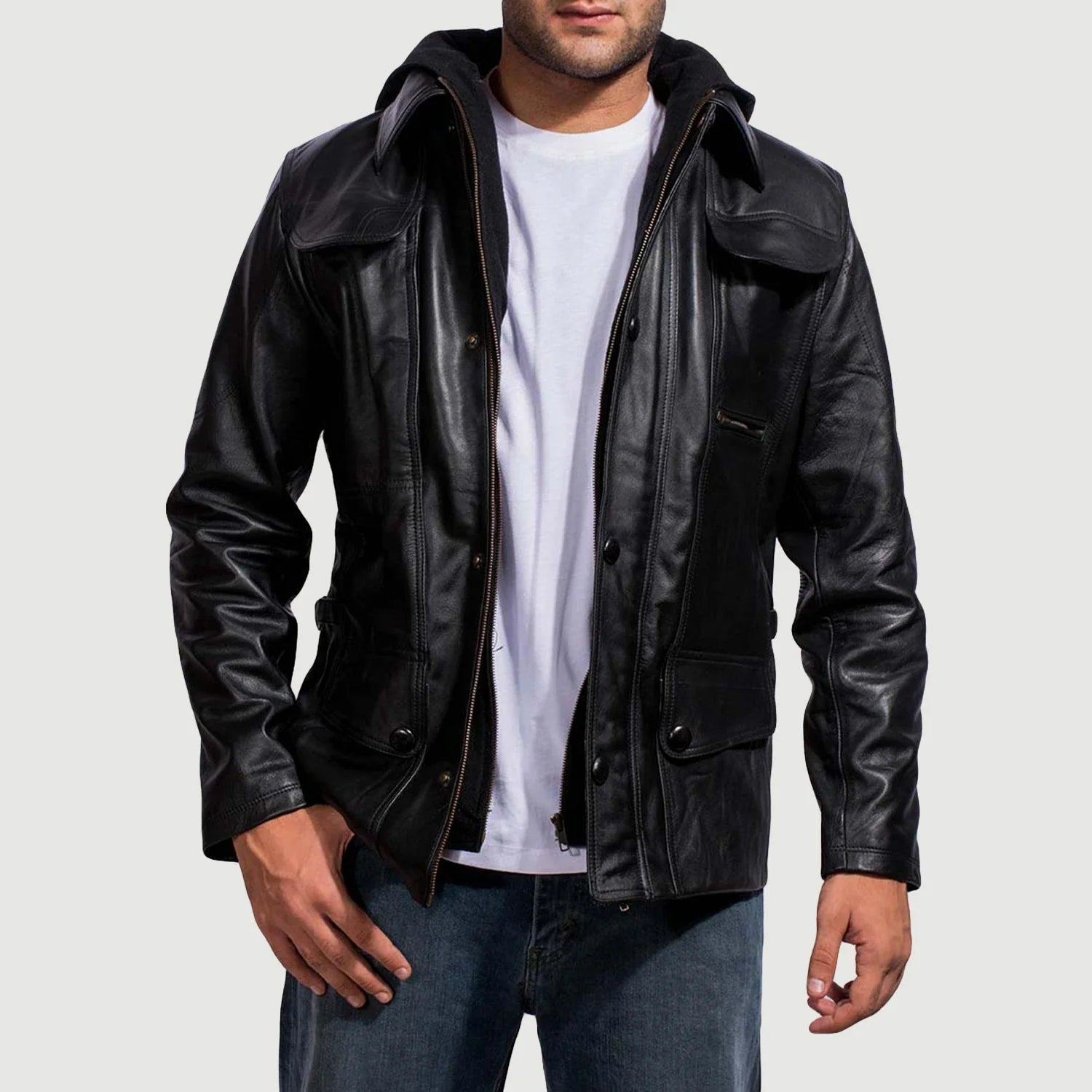 Don’t miss out on men’s fashion sales – shop today and save big! Moulder Hooded Black Leather Jacket Don’t miss out on men’s fashion sales – shop today and save big! Moulder Hooded Black Leather Jacket