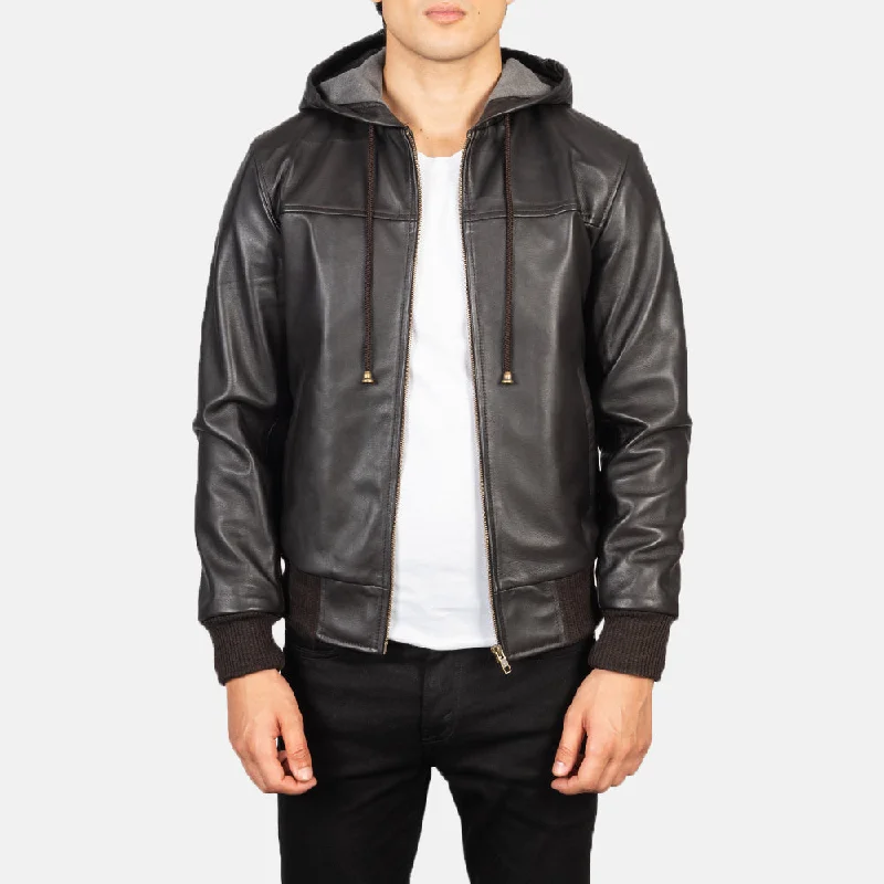 Best clothing deals . – Save up to 70% on trendy styles. Nintenzo Brown Hooded Leather Bomber Jacket Best clothing deals . – Save up to 70% on trendy styles. Nintenzo Brown Hooded Leather Bomber Jacket