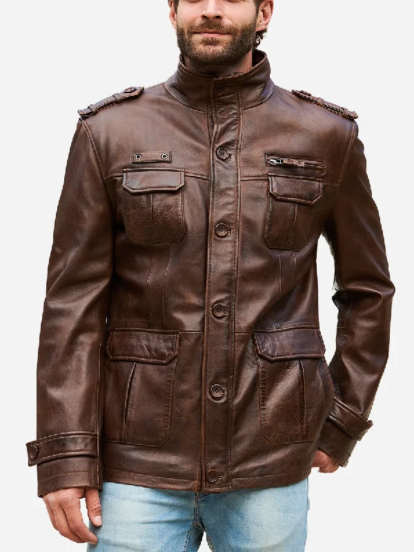 Big discounts  – Shop now for amazing deals.  Oliver Brown Leather Distressed Jacket