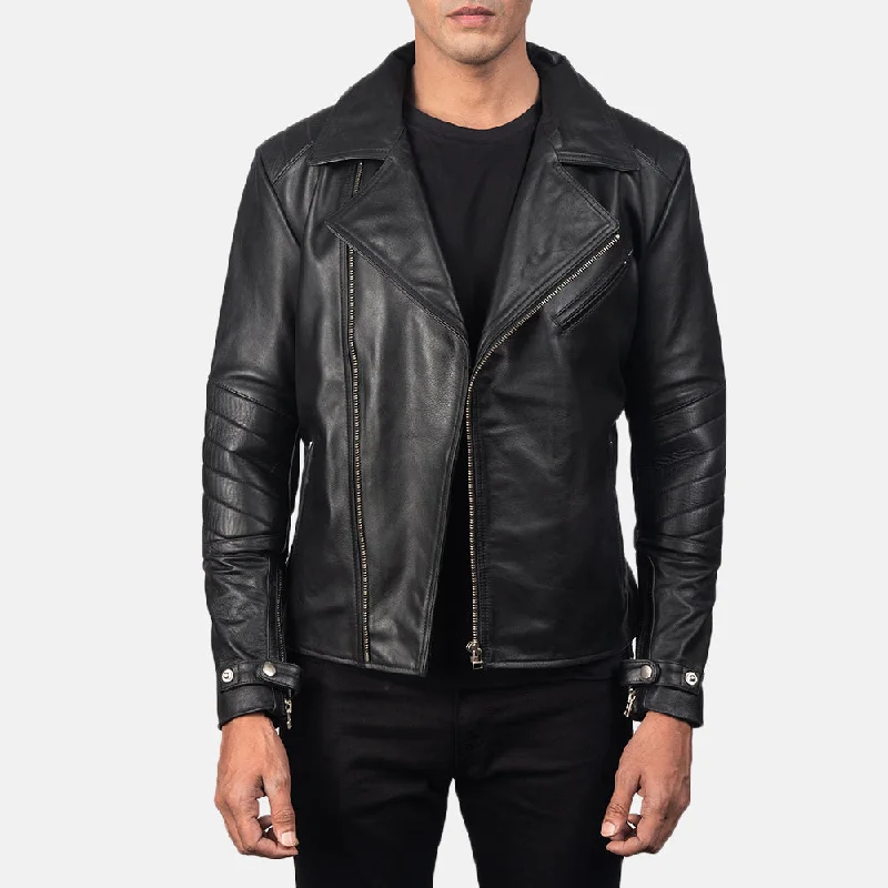 Shop the latest fashion trends with huge savings on all clothing. Raiden Black Leather Biker Jacket Shop the latest fashion trends with huge savings on all clothing. Raiden Black Leather Biker Jacket