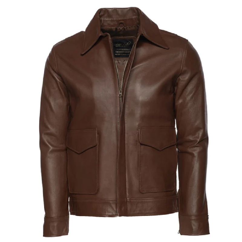 Save more with bundle deals on men’s fashion items.  Raphael Brown Bomber jacket