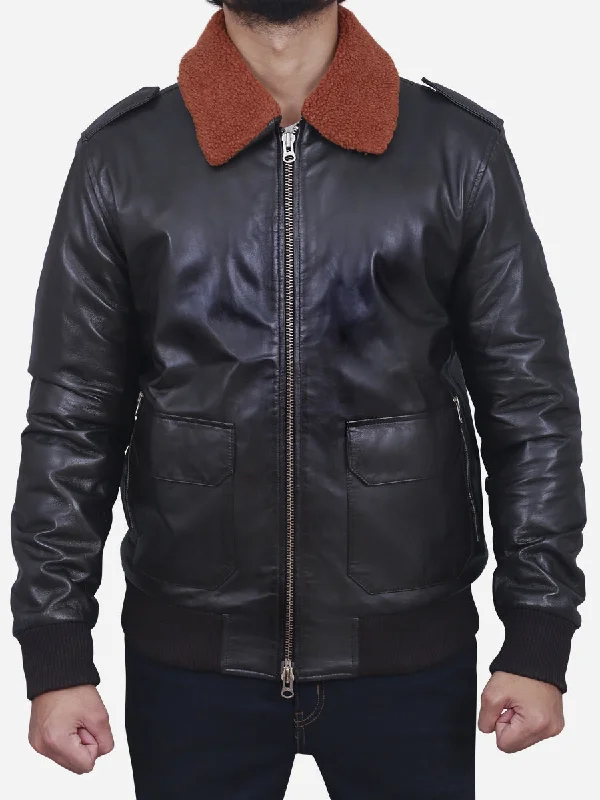 Shop men’s clothing now and enjoy amazing savings. Regan Brown Shearling Collar Bomber Leather Jacket Shop men’s clothing now and enjoy amazing savings. Regan Brown Shearling Collar Bomber Leather Jacket