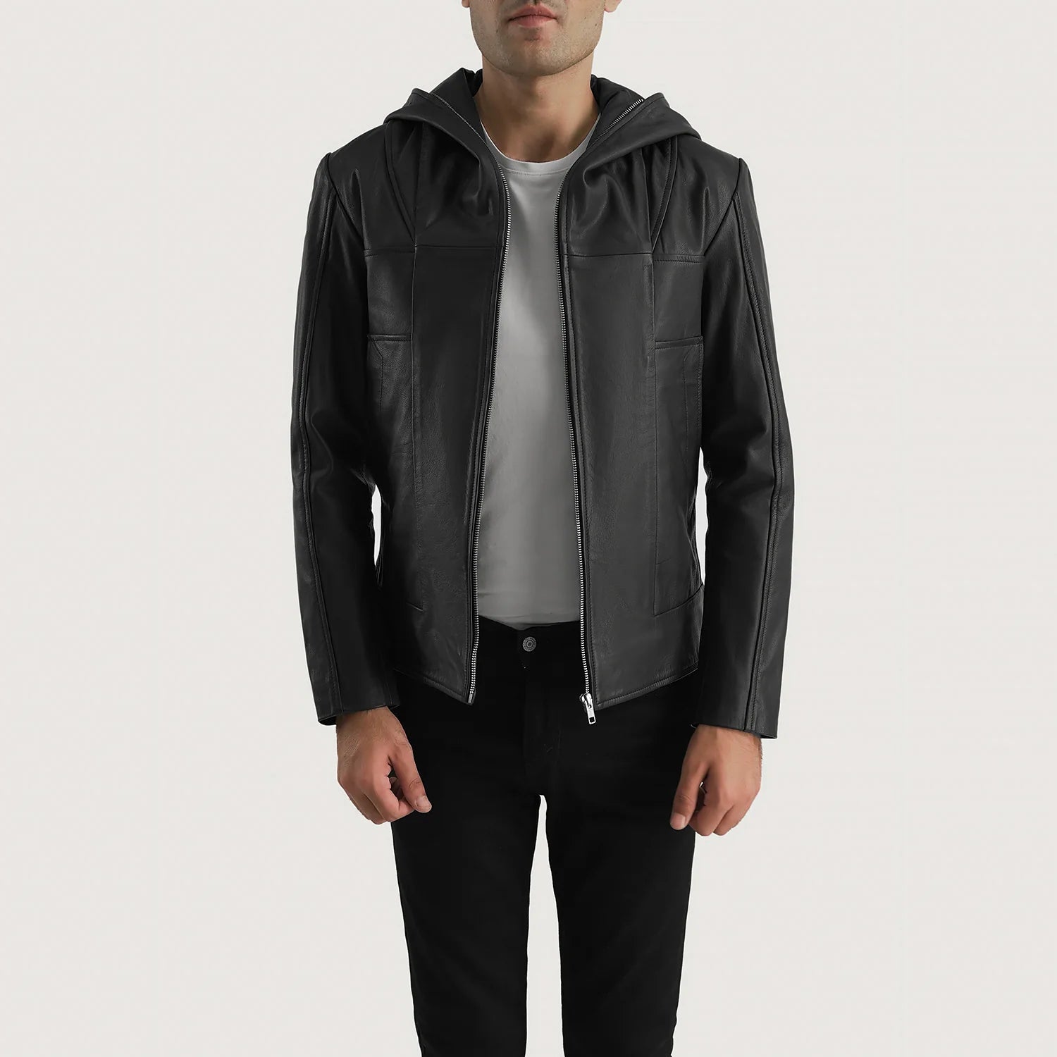 Shop stylish men’s clothing and enjoy amazing discounts. Spratt Black Hooded Leather Jacket Shop stylish men’s clothing and enjoy amazing discounts. Spratt Black Hooded Leather Jacket