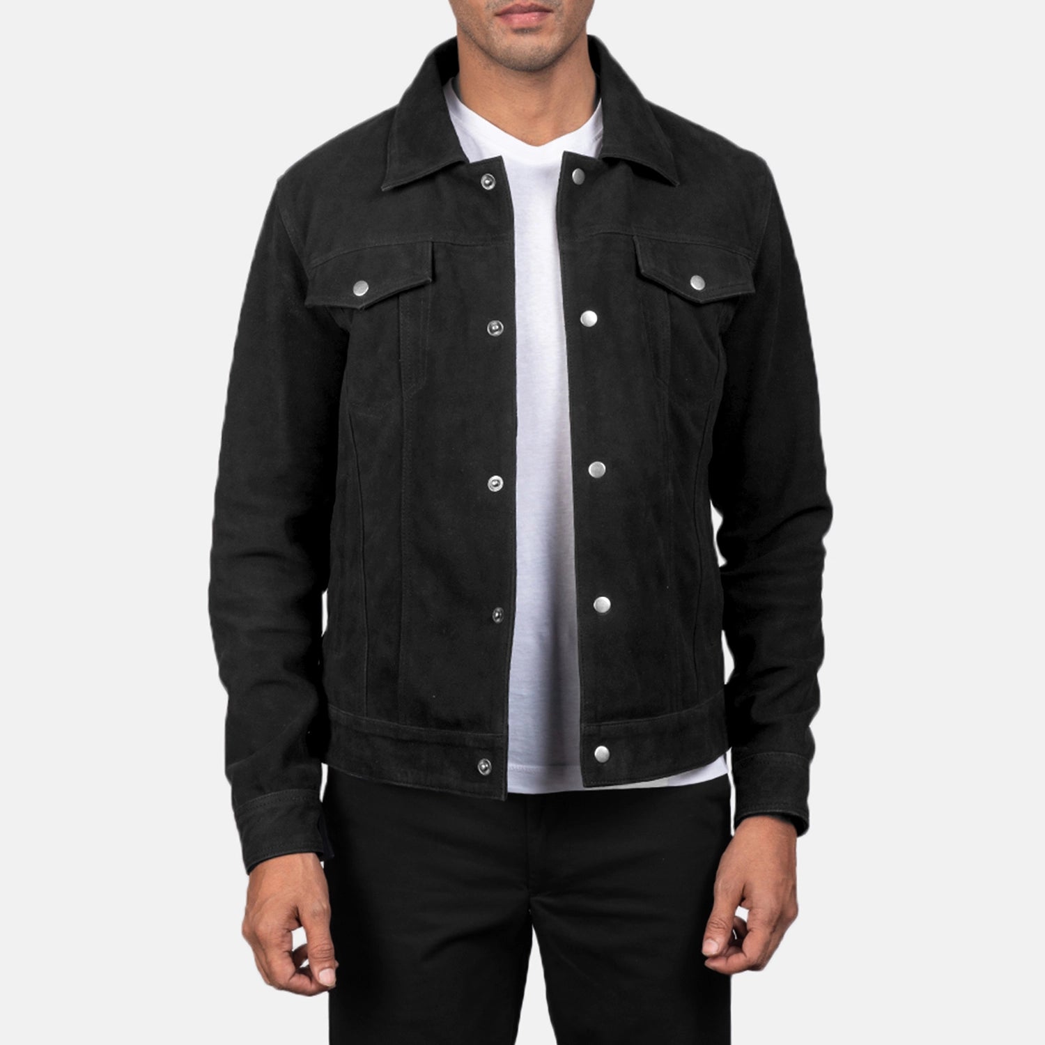 Shop fashion favorites at discounted prices – Limited time offer. Stallon Black Suede Trucker Jacket Shop fashion favorites at discounted prices – Limited time offer. Stallon Black Suede Trucker Jacket
