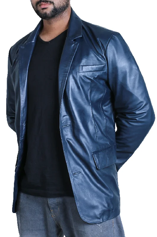 Save on top-selling fashion styles – Big discounts on men’s clothing. Torith Navy Blue Leather Blazer Save on top-selling fashion styles – Big discounts on men’s clothing. Torith Navy Blue Leather Blazer