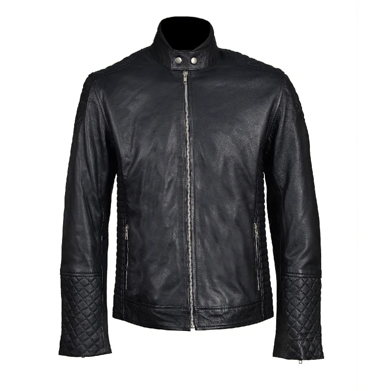 Shop the best fashion at prices you can’t beat. Tyrons moto style leather jacket with quilted detailing Shop the best fashion at prices you can’t beat. Tyrons moto style leather jacket with quilted detailing